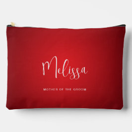 Pochette À Accessoires Mariage de thème rouge Mère de la chambre Nom pers