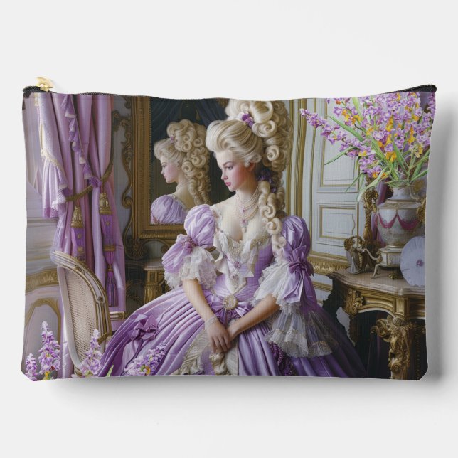 Pochette À Accessoires Marie Antoinette lavender Queen pouch (L) (Recto)