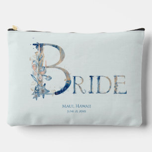Pochette À Accessoires Mariée de destination de la mer tropicale