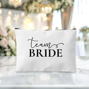 Pochette À Accessoires Mariée - Équipe de la mariée ! Nom du cadeau
