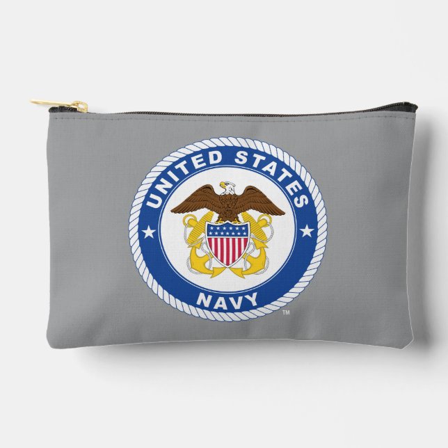 Pochette À Accessoires Marine américaine | Officier Crest (Recto)