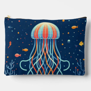 Pochette À Accessoires méduse marine/plage/côtière
