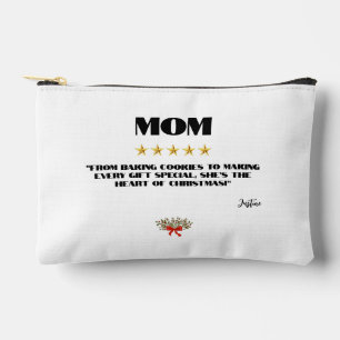 Pochette À Accessoires Meilleur Noël Maman 5 Étoiles Conception éditable