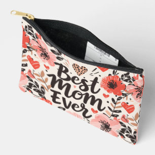 Pochette À Accessoires Meilleure Maman Jamais Fleur Petit Accessoire Pouc