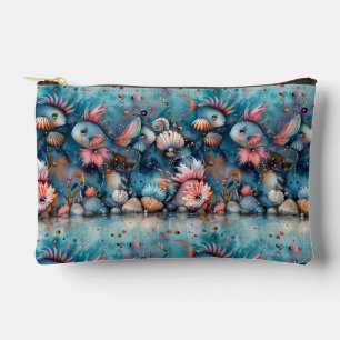 Pochette À Accessoires Mer savonneuse habitants de poissons amusants