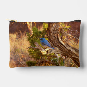 Pochette À Accessoires Merlebleu montagnard dans le parc national d'Arche