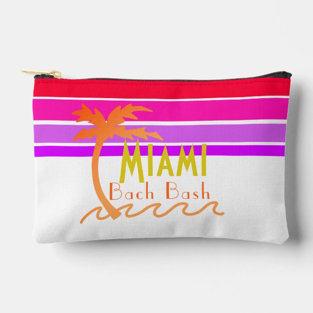 Pochette À Accessoires Miami Tropical Bachelorette Party (Recto)