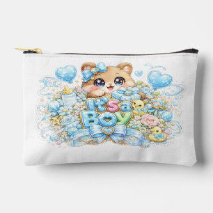 Pochette À Accessoires Mignon Kawaii C'est un Garçon Ours en Peluche Past