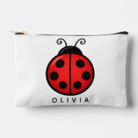 Mignonne coccinelle rouge personnalisée avec nom -