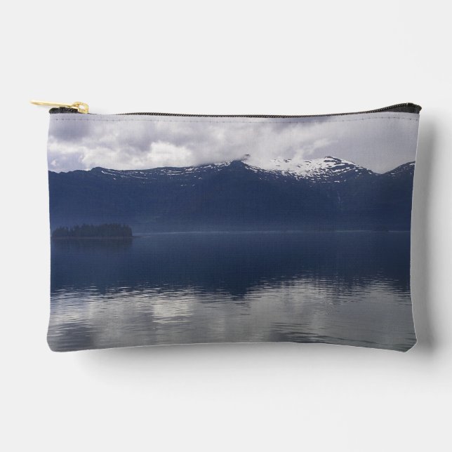 Pochette À Accessoires Misty Alaskan Sea dans les tons bleu (Recto)