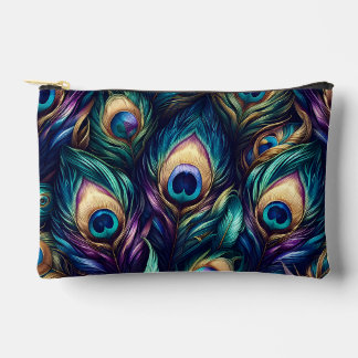 Pochette À Accessoires Modèle Peacock plume unique