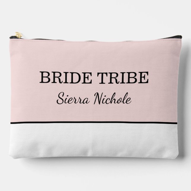 Pochette À Accessoires Modern Pink Blush Bride Tribe (Recto)