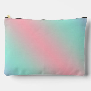 Pochette À Accessoires Moderne dégradé de menthe rose pastel
