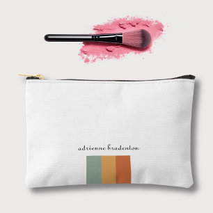 Pochette À Accessoires Moderne esthétique Petit bloc de couleur rétro