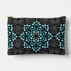 Pochette À Accessoires Moderne tendance Turquoise chic stylish Girly Dot 