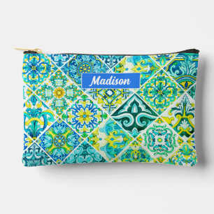 Pochette À Accessoires Monnaie mexicaine tuiles méditerranéennes sicilien