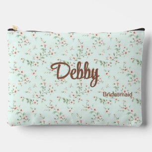 Pochette À Accessoires Monnaie + Soirée de Mariage Romantique Floral Blan