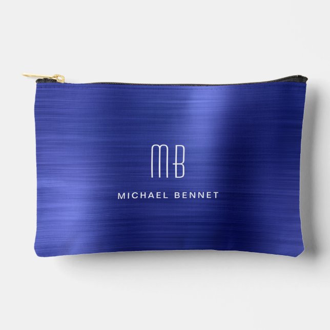 Pochette À Accessoires Monogramme bleu marine (Recto)