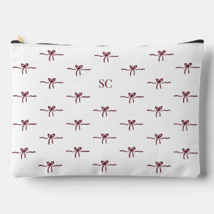 Pochette À Accessoires Monogramme Bourgogne Blanc Voyage moderne Grand