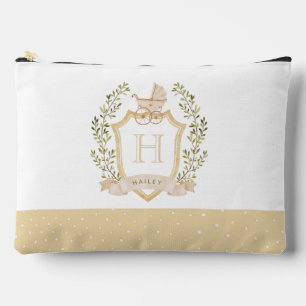 Pochette À Accessoires Monogramme de la crête de bébé   Bébé neutre