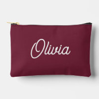 monogramme de script gras, rouge bordeaux