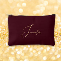 Monogramme d'or de Bourgogne moderne Maquillage Co
