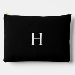 Pochette À Accessoires Monogramme Élégant Classique Noir