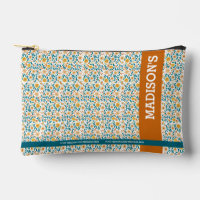 Monogramme floral personnalisé et nom