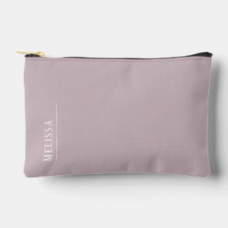 Pochette À Accessoires monogramme personnalisé, mauve moderne