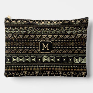 Pochette À Accessoires Monogramme personnalisé mexicain / Motif aztèque
