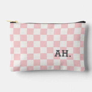 Pochette À Accessoires Monogramme Pink Checkerboard