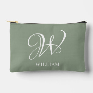 Pochette À Accessoires Monogramme vert de l'élégance de la taille personn