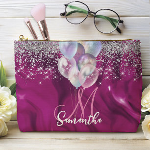 Pochette À Accessoires Monographie de bulle de parties scintillant en fau