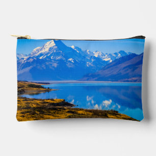 Pochette À Accessoires Mont Cook surplombant le lac Pukaki, NZ