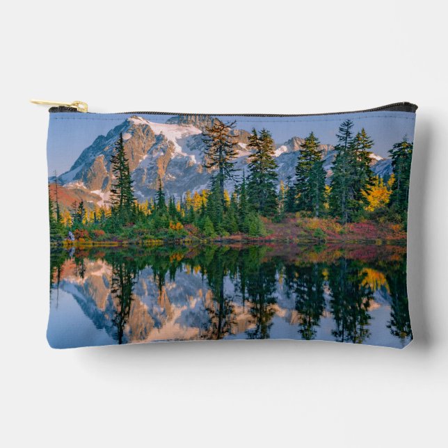 Pochette À Accessoires Mont Shuksan reflété dans le lac Reflection (Recto)