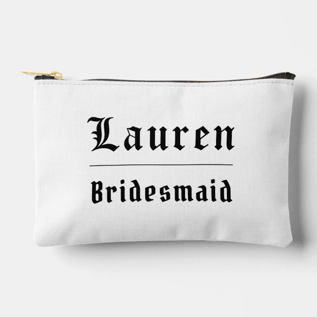 Pochette À Accessoires Moody Gothic Bridesmaid Tote Bag (Recto)