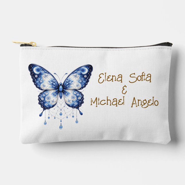 Pochette À Accessoires Moonlight Blue Butterfly - custom (Recto)