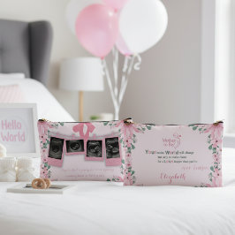 Pochette À Accessoires Mother To Be Floral Boho Modern Typography