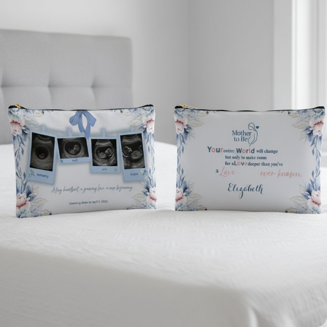 Pochette À Accessoires Mother to Be Floral Soft Pastel (Créateur téléchargé)