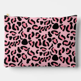 Pochette À Accessoires Motif animal léopard rose moderne