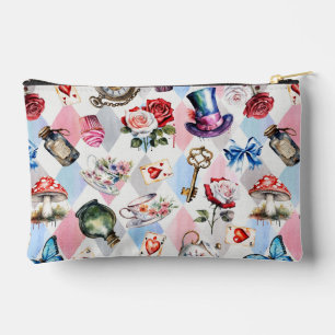 Pochette À Accessoires Motif aquarelle victorien du Pays des Merveilles c