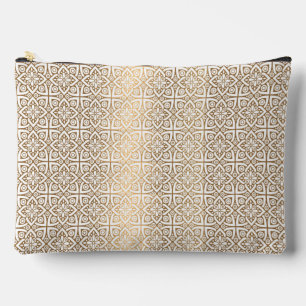 Pochette À Accessoires motif arabe or