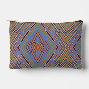 Pochette À Accessoires Motif bleu multicolore abstrait