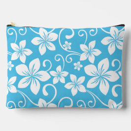 POCHETTE À ACCESSOIRES MOTIF BLUE HAWAII EN BLEU