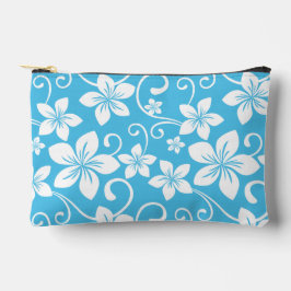 POCHETTE À ACCESSOIRES MOTIF BLUE HAWAII EN BLEU