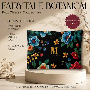 Pochette À Accessoires Motif botanique de conte de fées en monogramme scr