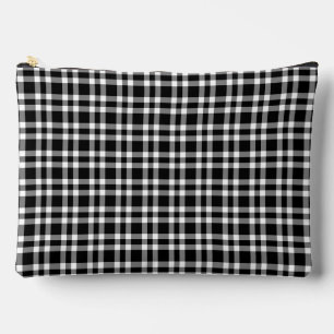 Pochette À Accessoires Motif carreaux noir blanc grand