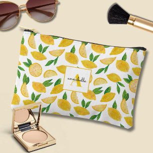 Pochette À Accessoires Motif Citron Agrumes