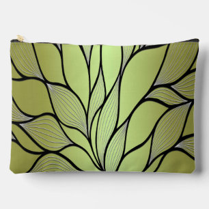 Pochette À Accessoires Motif Créatif Vert Olive