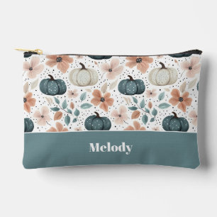 Pochette À Accessoires Motif d'automne du Citrouille personnalisé